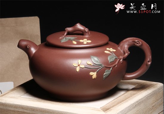 紫砂壶图片：玉桂飘香 - 宜兴紫砂壶网