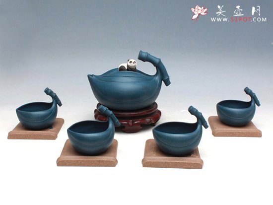 紫砂壶图片：一叶之秋 - 宜兴紫砂壶网