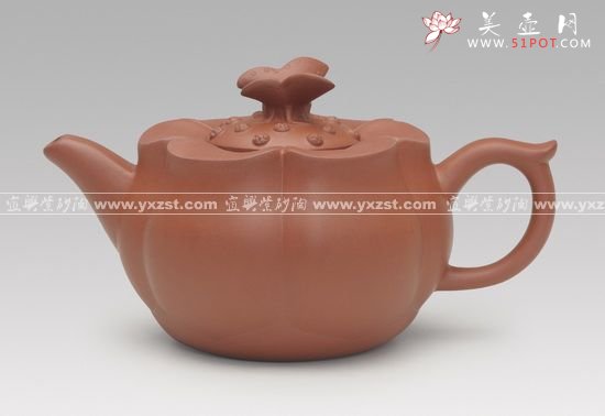 紫砂壶图片：蝶恋花壶 拷贝 - 宜兴紫砂壶网