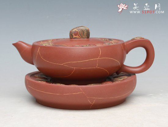 紫砂壶图片：雨花石绞泥 - 宜兴紫砂壶网