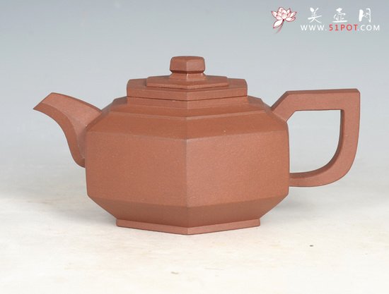 紫砂壶图片：六方抽盖 - 宜兴紫砂壶网
