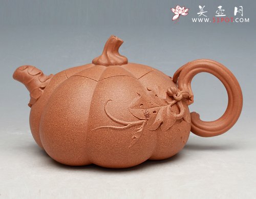 紫砂壶图片：南瓜壶 - 宜兴紫砂壶网