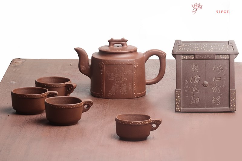 紫砂壶图片：幸福人家 - 宜兴紫砂壶网