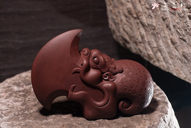 紫砂壶图片：睚眦 - 宜兴紫砂壶网