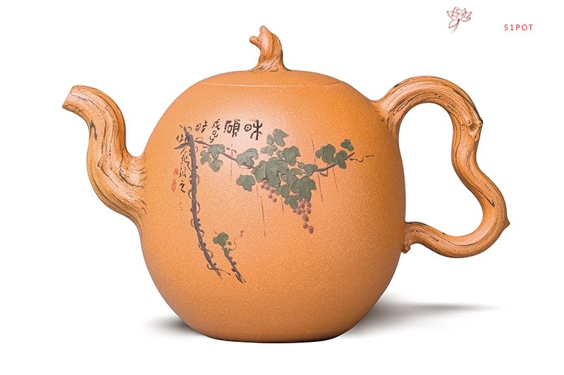 紫砂壶图片：田园系列-秋硕 - 宜兴紫砂壶网