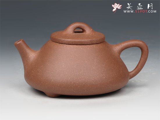 紫砂壶图片：三脚石瓢 - 宜兴紫砂壶网