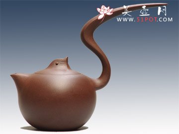 紫砂壶图片：自得其乐二届太博会金奖作品 - 宜兴紫砂壶网