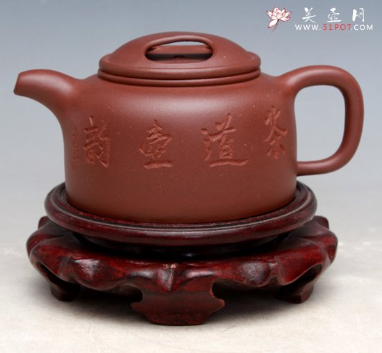 紫砂壶图片：牛盖莲子 - 宜兴紫砂壶网