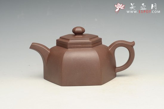 紫砂壶图片：六方井栏 - 宜兴紫砂壶网