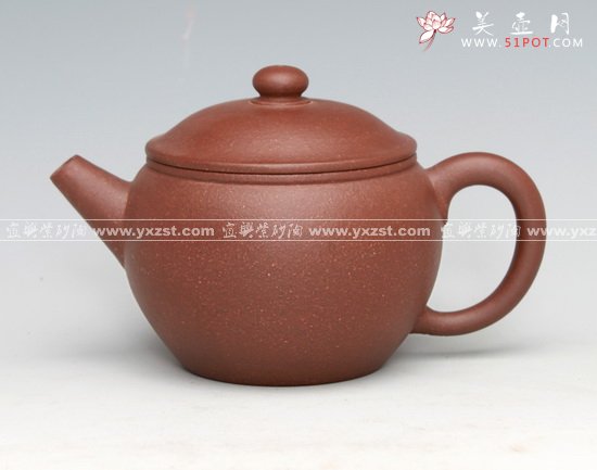 紫砂壶图片：大口玉瓶泥料：拼紫泥 - 宜兴紫砂壶网