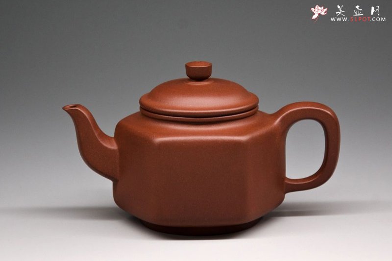 紫砂壶图片：六方宝壶 - 宜兴紫砂壶网