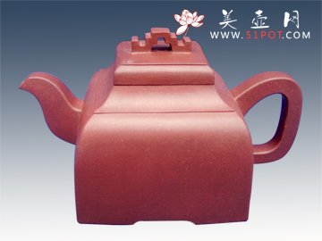 紫砂壶图片：四方桥顶 - 宜兴紫砂壶网