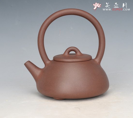 紫砂壶图片：提梁石瓢 - 宜兴紫砂壶网