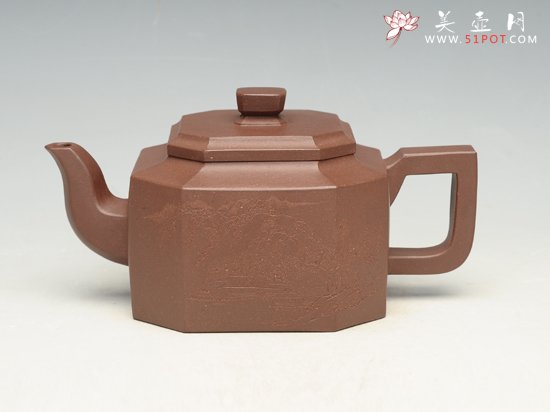 紫砂壶图片：八方纳福 - 宜兴紫砂壶网