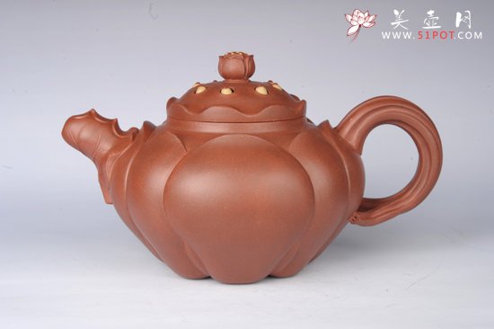 紫砂壶图片：荷花莲子封面 - 宜兴紫砂壶网