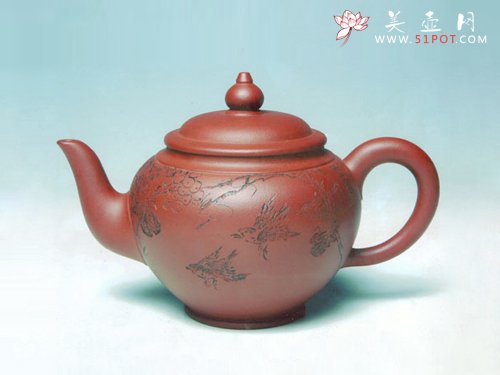 紫砂壶图片：福寿 - 宜兴紫砂壶网