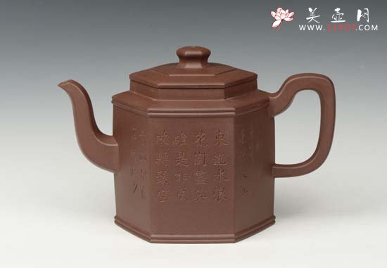 紫砂壶图片：六方壶 - 宜兴紫砂壶网