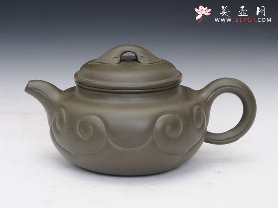 紫砂壶图片：如意仿古 - 宜兴紫砂壶网