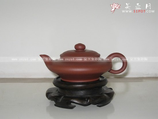 紫砂壶图片：虚扁（牟锦芬） - 宜兴紫砂壶网