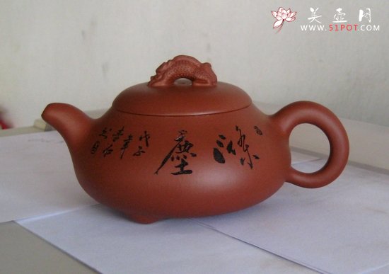 紫砂壶图片：饮瓢壶 - 宜兴紫砂壶网