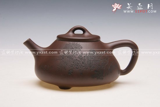 紫砂壶图片：石瓢  300cc - 宜兴紫砂壶网