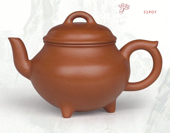 紫砂壶图片：三脚壶 容量：10... - 宜兴紫砂壶网