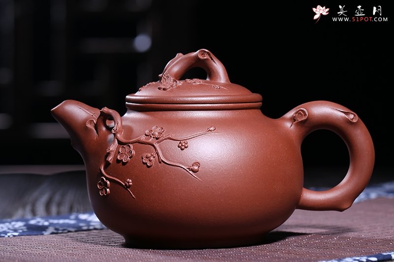 紫砂壶图片：驿路梅花 - 宜兴紫砂壶网