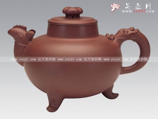 紫砂壶图片：天鸡壶 - 宜兴紫砂壶网