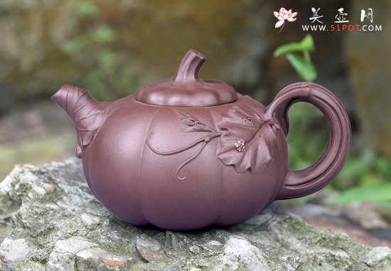 紫砂壶图片：南瓜 - 宜兴紫砂壶网