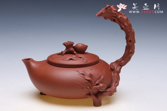 紫砂壶图片：寿桃 - 宜兴紫砂壶网