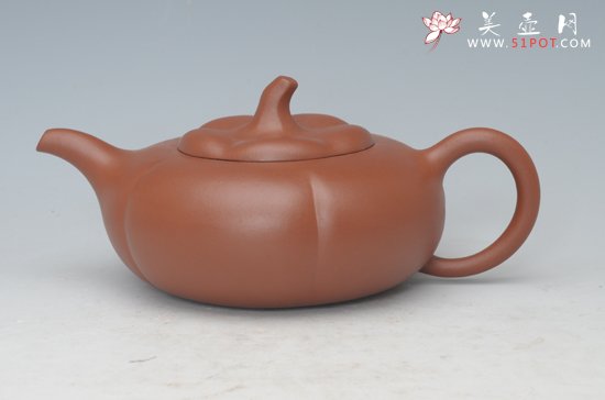 紫砂壶图片：柿扁 - 宜兴紫砂壶网