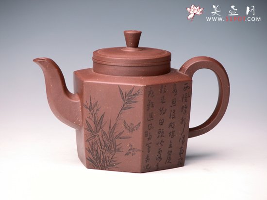 紫砂壶图片：大彬六方 - 宜兴紫砂壶网