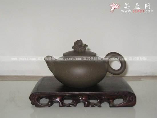 紫砂壶图片：鱼跃 - 宜兴紫砂壶网