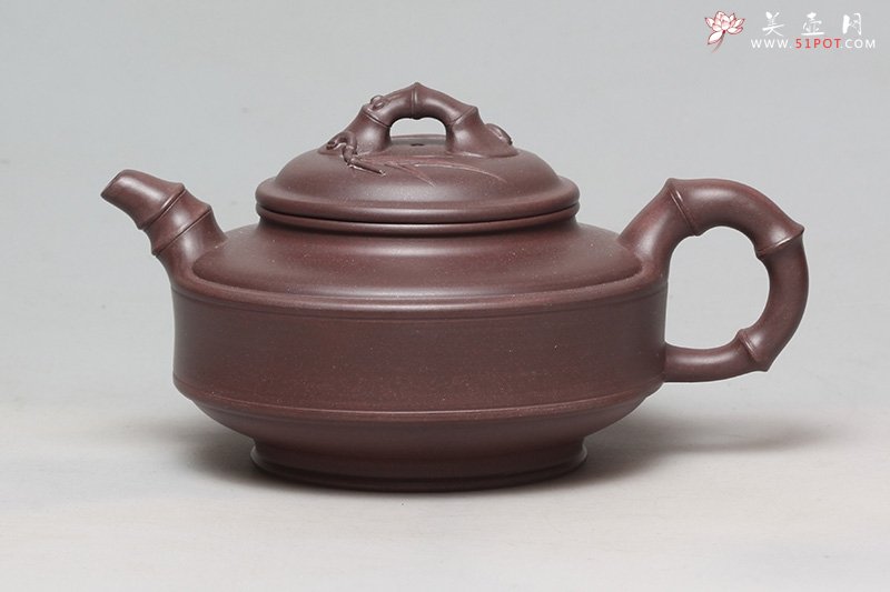 紫砂壶图片：双线竹鼓 - 宜兴紫砂壶网