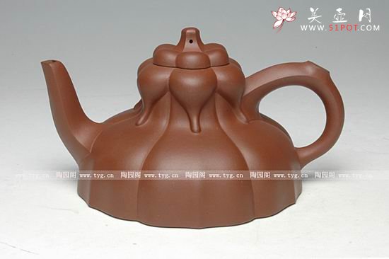 紫砂壶图片：大彬玉兰壶 - 宜兴紫砂壶网