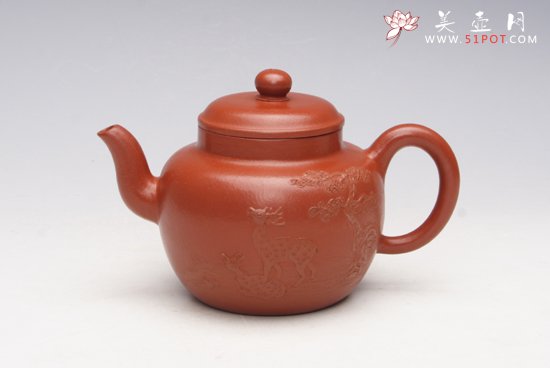 紫砂壶图片：朱泥泥绘 - 宜兴紫砂壶网