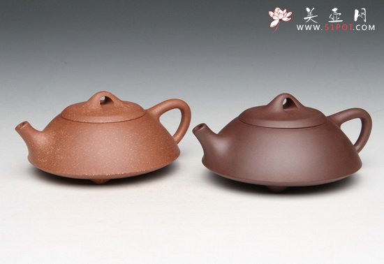 紫砂壶图片：双色石瓢 - 宜兴紫砂壶网