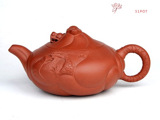 紫砂壶图片：鱼化龙 - 宜兴紫砂壶网