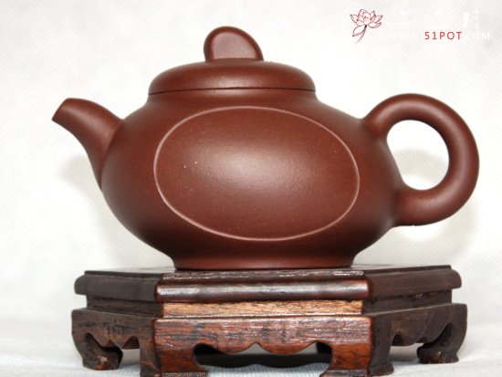 紫砂壶图片：底槽青 奔月壶 - 宜兴紫砂壶网