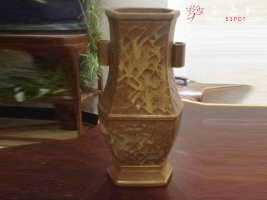 紫砂壶图片：彩陶瓶 - 宜兴紫砂壶网