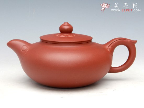 紫砂壶图片：处处如意（底槽清）400ML - 宜兴紫砂壶网