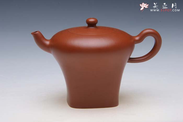 紫砂壶图片：水吟龙 朱泥 - 宜兴紫砂壶网