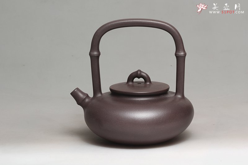 紫砂壶图片：韵竹提梁 - 宜兴紫砂壶网