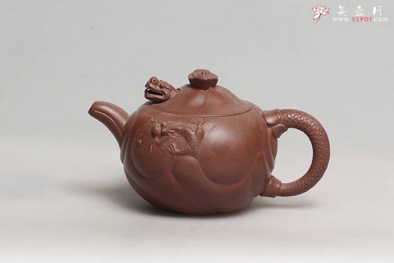 紫砂壶图片：鱼化龙 - 宜兴紫砂壶网
