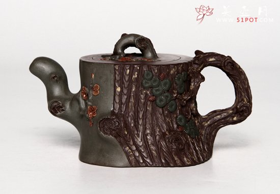 紫砂壶图片：锦松 - 宜兴紫砂壶网