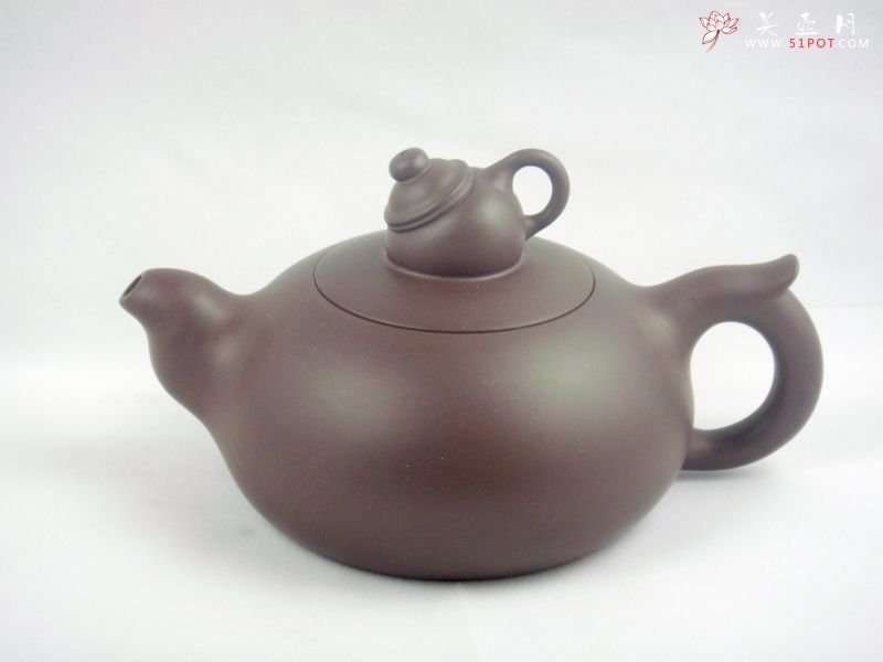 紫砂壶图片：壶中壶(紫泥)300CC - 宜兴紫砂壶网