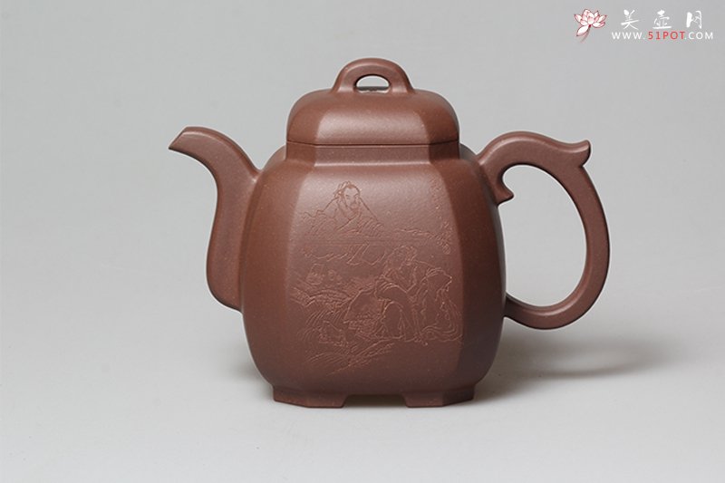 紫砂壶图片：八方福壶 - 宜兴紫砂壶网