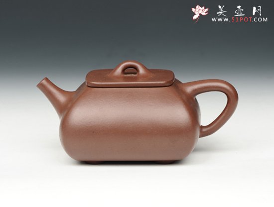 紫砂壶图片：四方石瓢 - 宜兴紫砂壶网