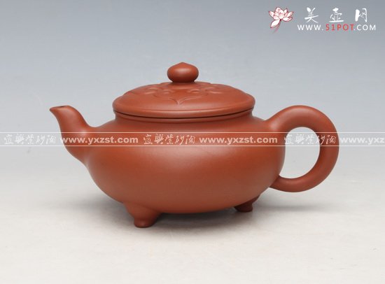 紫砂壶图片：三脚如意 - 宜兴紫砂壶网