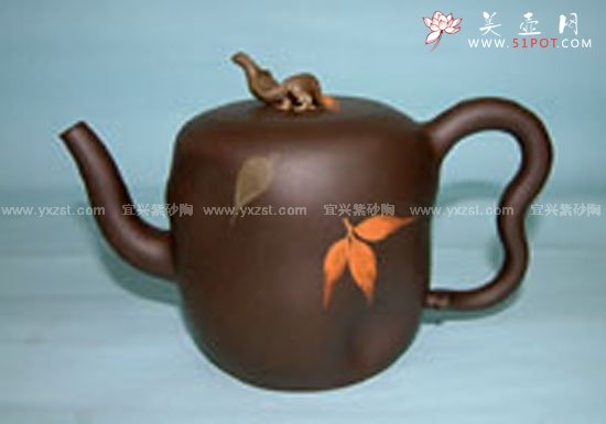 紫砂壶图片：落叶归根 - 宜兴紫砂壶网